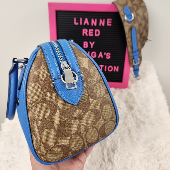 COACH Rowan Satchel In Signature Canvas - Picture 4 of 14